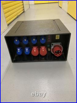 PCE MERZ Power Distribution Box 63Amp 400V 5 Pin 3 Phase IP44 Distro RCBO