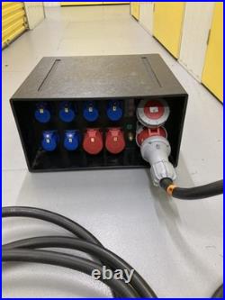 PCE MERZ Power Distribution Box 63Amp 400V 5 Pin 3 Phase IP44 Distro RCBO