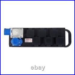 PCE Rubber Distribution Unit, 16A In/Out, 6x 13A Out Power Distro Outdoors event