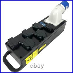 PCE STEYR Power Distribution Box 32A 240V Single Phase Event Distro IP44 13A PCE STEYR Power Distribution Box 32A 240V Single Phase Event Distro IP44 13A