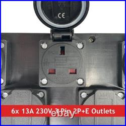 PCE STEYR Power Distribution Box 32A 240V Single Phase Event Distro IP44 13A PCE STEYR Power Distribution Box 32A 240V Single Phase Event Distro IP44 13A