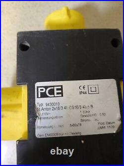 PCE ST ANTON Power Distribution Box 16A 415V Three Phase Distro IP44 Splitter
