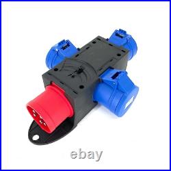 PCE ST ANTON Power Distribution Box 32A 415V Three Phase Distro IP44 Splitter