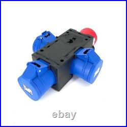 PCE ST ANTON Power Distribution Box 32A 415V Three Phase Distro IP44 Splitter