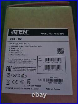 PE6108G Aten 1U PDU 10A C13x8 PDU Metered Free Eco PDU Manager Software PE610