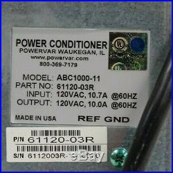 POWERVAR 10 abc1000-11 POWER CONDITIONER