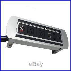 PWR-Plug Conference Table Power Hub Module In-Desk Media Center USB HDMI Grommet