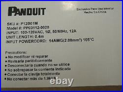 Panduit P12B01M Horizontal Power Distribution Unit NEMA 5-15P 12 x NEMA 5-20R
