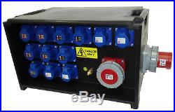 Power Distribution Distro Box. Stage Site, Electrical & Event Panel Board MS63-2