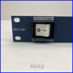 Professional PDU Ethernet Serial GPI TSL MDU12-16A 12x IEC C13 PowerCON 1U Rack