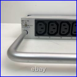 Professional PDU Ethernet Serial GPI TSL MDU12-16A 12x IEC C13 PowerCON 1U Rack