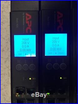 QTY (6) APC Rack PDU's AP8858na3 20A / 200-250V L6-20R TESTED