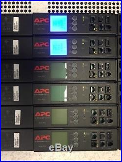 QTY (6) APC Rack PDU's AP8858na3 20A / 200-250V L6-20R TESTED
