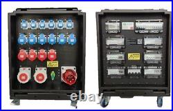 Raiden Power Distribution Box 125A 3 Phase Distro IP44 MCB 125Amp With RCBO Raiden Power Distribution Box 125A 3 Phase Distro IP44 MCB 125Amp With RCBO