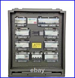Raiden Power Distribution Box 125A 3 Phase Distro IP44 MCB 125Amp With RCBO Raiden Power Distribution Box 125A 3 Phase Distro IP44 MCB 125Amp With RCBO