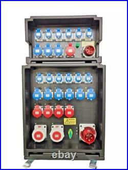 Raiden Power Distribution Box 125A 3 Phase Distro IP44 MCB 125Amp With RCBO Raiden Power Distribution Box 125A 3 Phase Distro IP44 MCB 125Amp With RCBO
