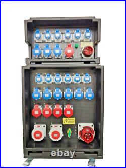 Raiden Power Distribution Box 125A 3 Phase Distro IP44 MCB 125Amp With RCBO Raiden Power Distribution Box 125A 3 Phase Distro IP44 MCB 125Amp With RCBO