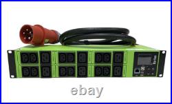 Raritan PX3-1906R-K301 3-phase 32A 22kVA 6x C19 12x C13 Rack 2U Metered PDU
