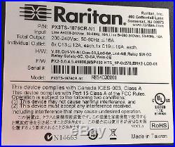 Raritan Rack Transfer Switches PX3TS-1876CR-N1 power control unit 3800
