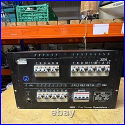 SES 32A/400V 3-Phase 6U Rack Distribution Board, RCD, IEC 60309, IP44 Event