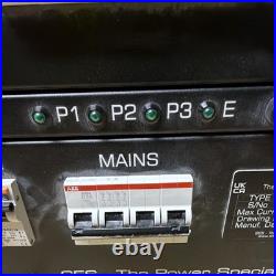 SES 32A/400V 3-Phase 6U Rack Distribution Board, RCD, IEC 60309, IP44 Event