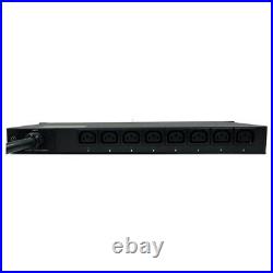 SWITCHED PDU 110-250V 30A 8-Outlets 1U-Rackmount Special for SERVER AND MINERS
