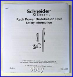 Schneider Electric APC Basic Rack PDU Model AP9571A power distribution strip