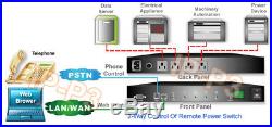 Smart 1U IP-based 4-Port Power On/Off Controller Switch Phone / Web Control