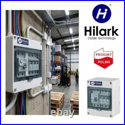 Surface-mounted construction site power distribution box IP65 with