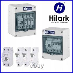 Surface-mounted construction site power distribution box IP65 with