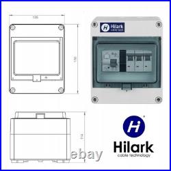 Surface-mounted construction site power distribution box IP65 with