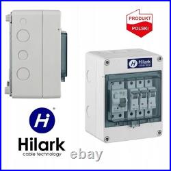 Surface-mounted construction site power distribution box IP65 with