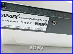 SurgeX SX1115-RT Advanced Series Mode 8Outlet Surge Suppressor Power Conditioner