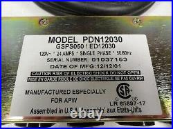 Techniques Intl. PDN12030 GSPS050/ ED12030 120v 24 AMPs 9-Outlet Rack-Mount PDU