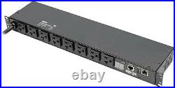 Tripp Lite PDUMH20NET2LX 1.9kW 120V 8 Outlet PDU, Switched, 1U, Orizontal Rack