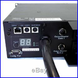 Tripp-Lite PDUMH30NET Switched Type 120VAC 30A 5-15/20R x16 Outlet 2U PDU