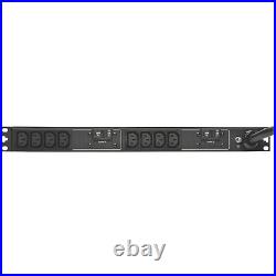 Tripp Lite PDU Basic 208V / 240V 30A 5/5.8kW C13 10 Outlet L6-30P Horizontal 1U