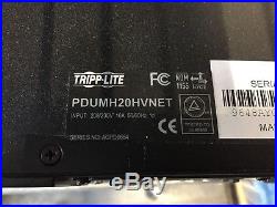 Tripp Lite PDU Switched 16/20A 200V-240V L6-20P 8 x C13 Outlet Network ADMIN PDU
