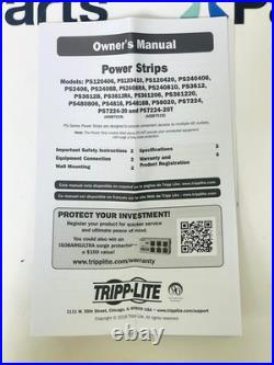 Tripp Lite PS2408B Metered Power Distribution Unit 15A 1800W 120V