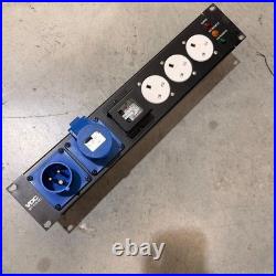 Used VDC 2U Power Distro 16A I/O 5x 13A 16x IEC 19 PA Rack MDU/PDU Distro Unit