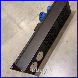 Used VDC 2U Power Distro 16A I/O 5x 13A 16x IEC 19 PA Rack MDU/PDU Distro Unit