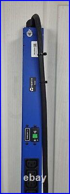 Vertiv Geist GI39742-B Vertical x36-C13 x6-C19 32A Single Phase PDU Blue