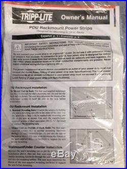 Waber Tripp-Lite Rackmount PDU121EC Power Distribution Unit NEW